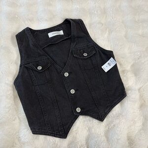 Bluenotes Black Denim Vest
